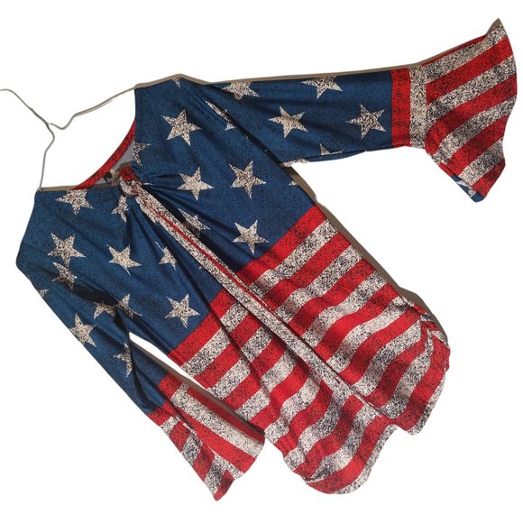 no brand label on Item Dresses & Skirts - American Flag Pattern Blouse